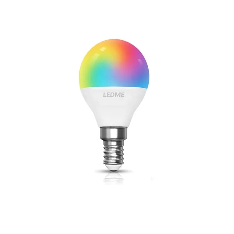 Lâmpada RGB Com Comando E14 A60 LED 4,9w