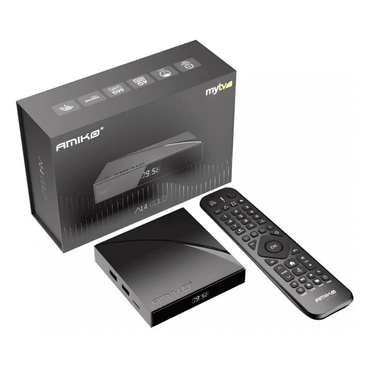 Box IPTV Amiko A14 Gold Android 4GB/64GB MyTV Online 3 4K