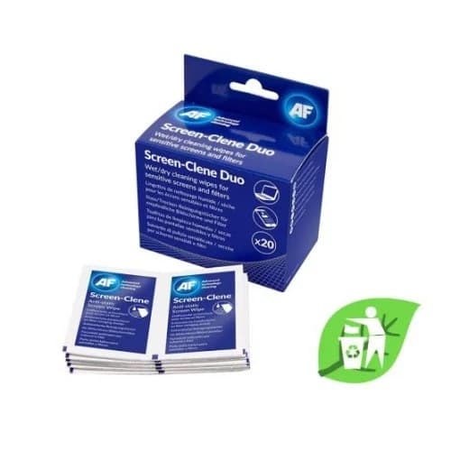 Af Limpeza Ecrans (af Screen-clene) Lencos Impr 20 Saq Duplas - AF-SCR020