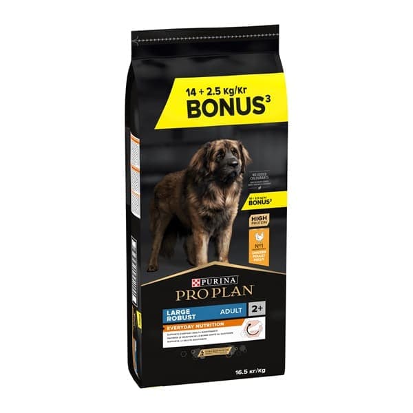 Purina Pro Plan Adult Large Robust Everyday Nutrition Chicken 14Kg + 2,5Kg