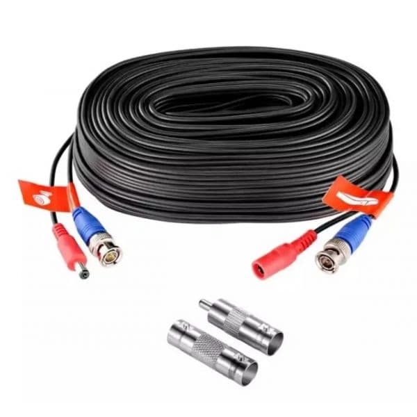ZOSI Cabo de vídeo BNC Coaxial para câmera CCTV sistema vigilância DVR com 18.3 metros
