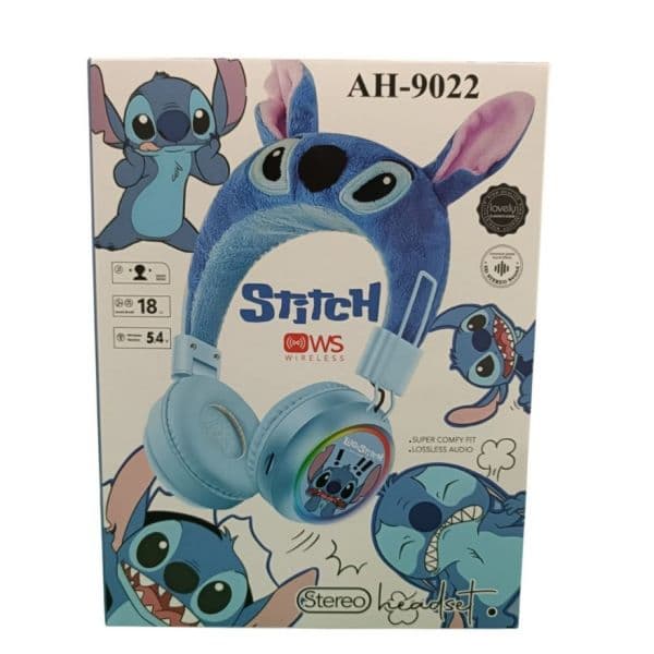 Disney Stitch Auscultadores Peluche Wireless AH-9022