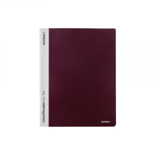 Ambar Classificador Clip File PP Bordeux - amb.6161700500017