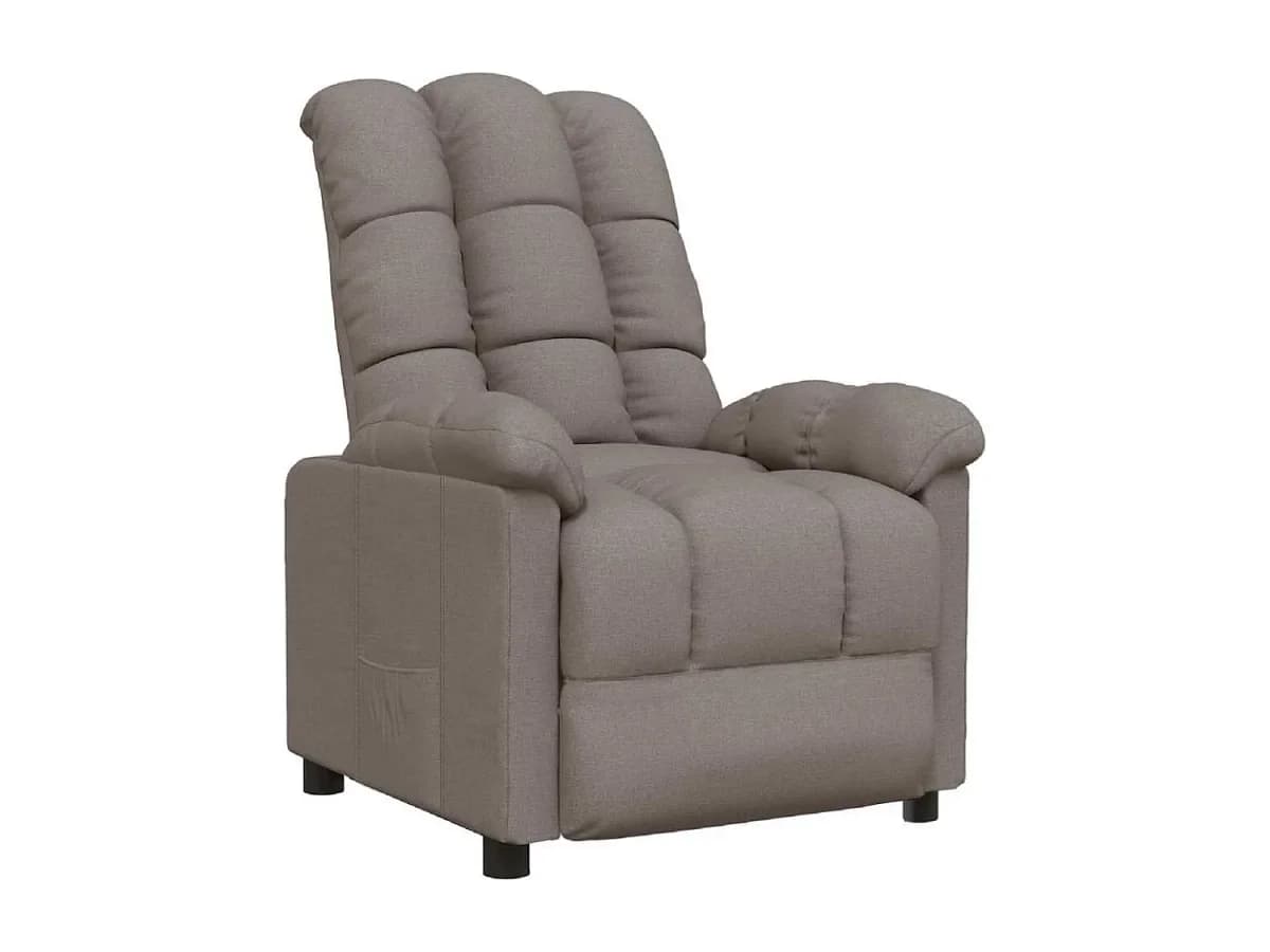 Poltrona Reclinável | Poltrona Confortável Relax tecido cinzento-acastanhado SHL534177