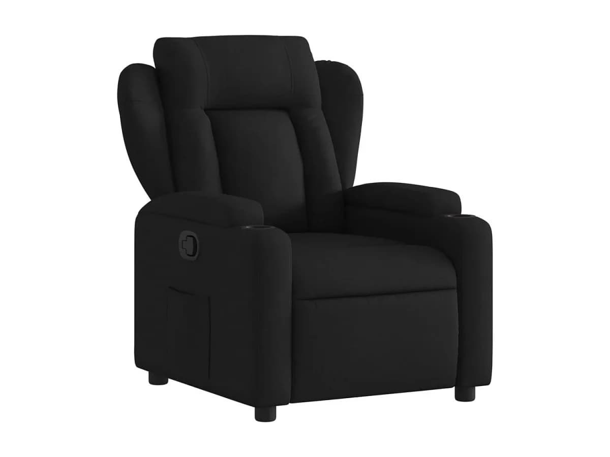 Poltrona Reclinável | Poltrona Confortável Relax tecido preto SHL611911