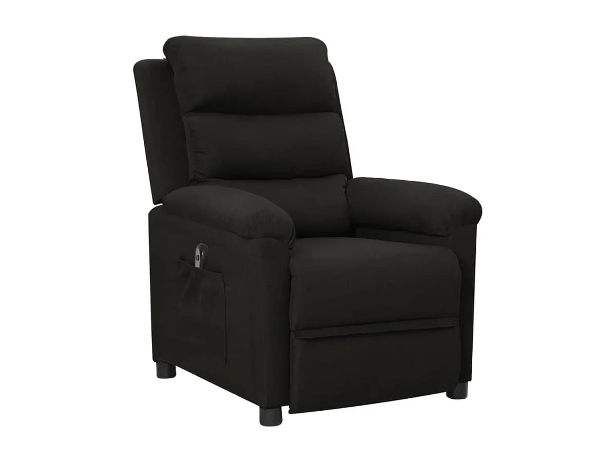 Poltrona elétrica reclinável tecido preto SHL481030