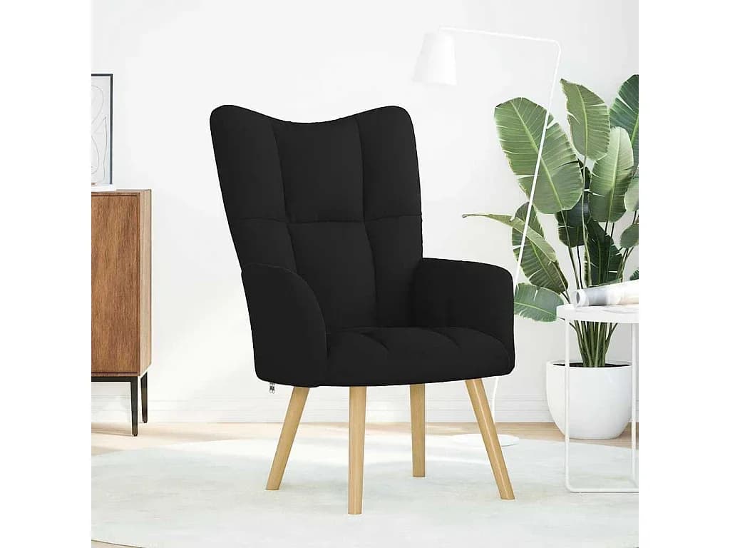 Poltrona | Cadeira Relax tecido preto SHL938039