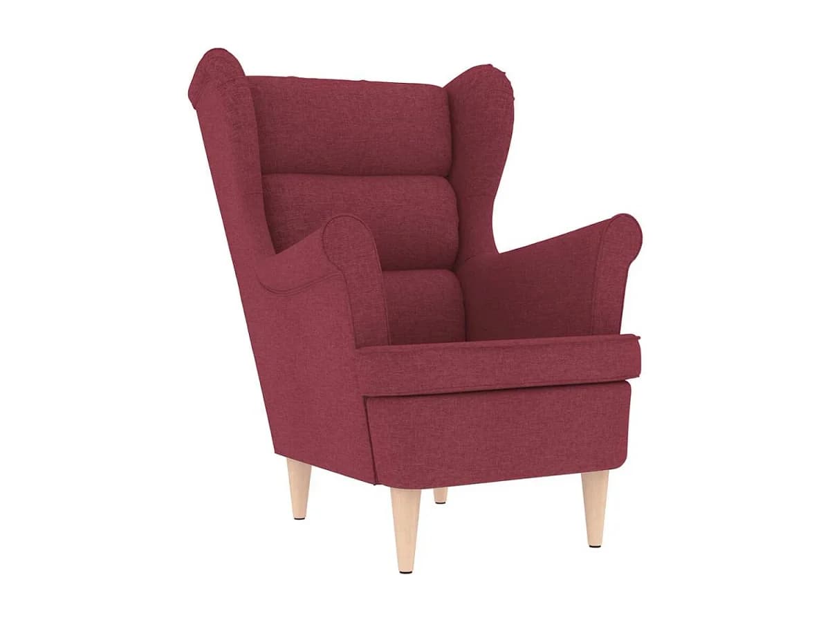 Poltrona | Cadeira Relax com apoio de braços 74x84x100 cm tecido vermelho tinto SHL10114