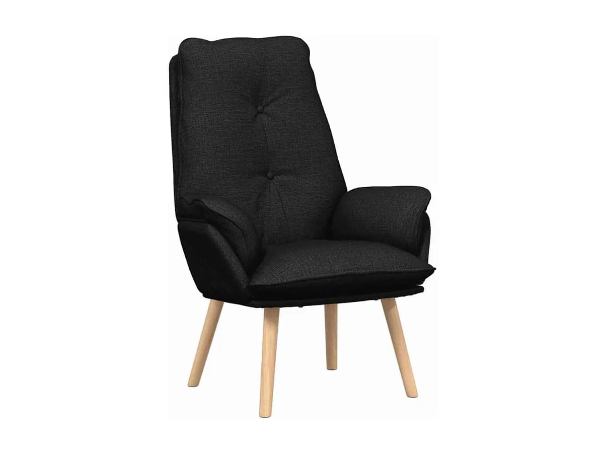 Poltrona | Cadeira de Sala | Cadeira Relaxante Preto 69x74x93 cm tecido SHL10572