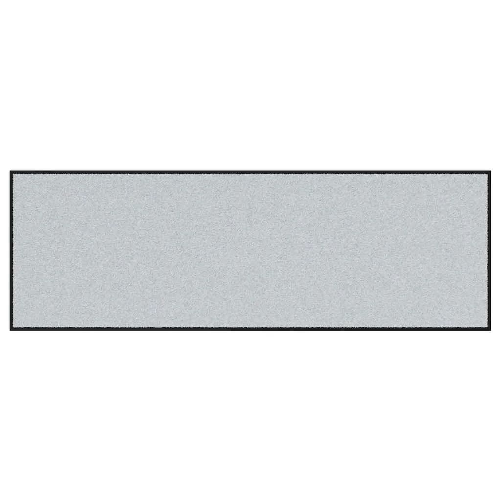 vidaXL Tapete de Entrada Cinza e Preto 60 x 180 cm 100% Poliamida