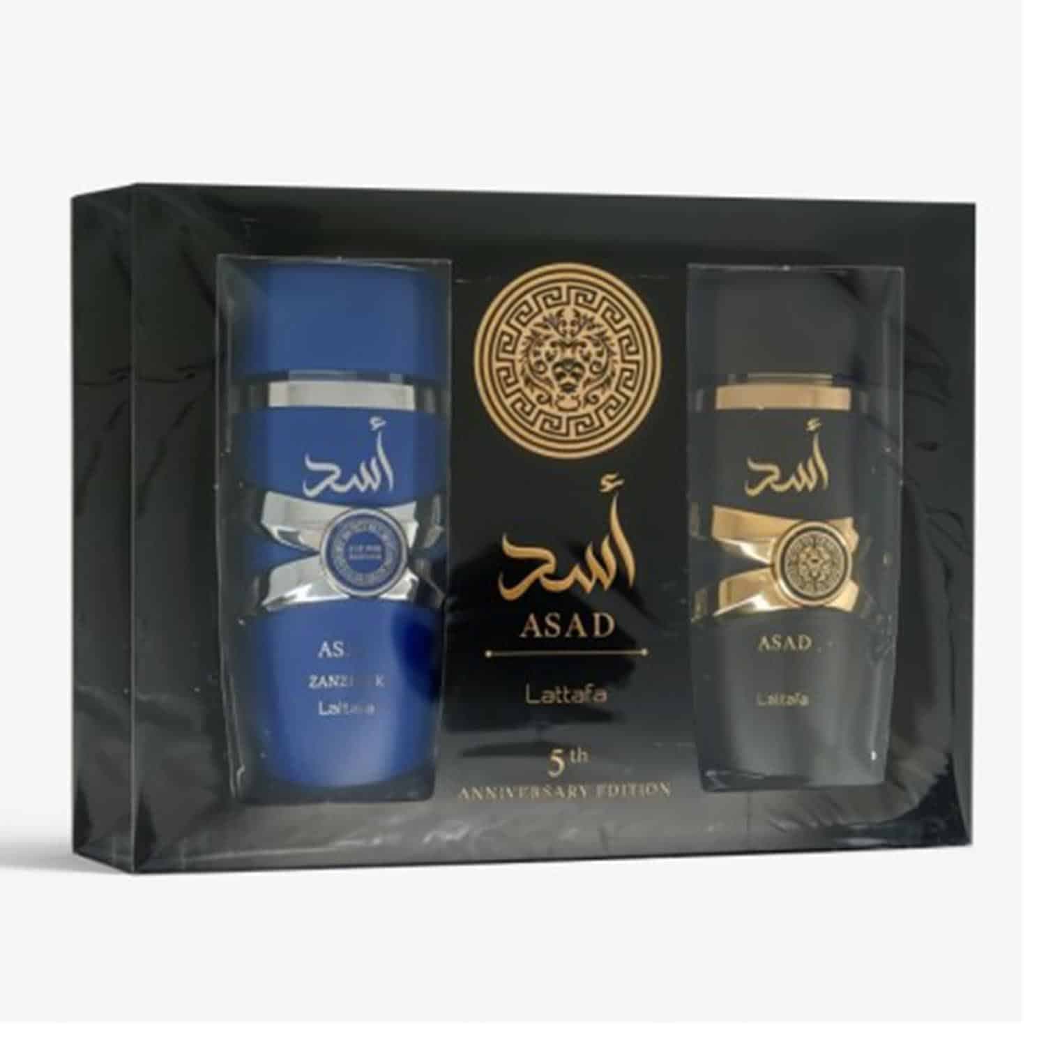 Lattafa Asad Edição Aniversario Eau de Parfum 100ml + Asad Zanzibar Eau de Parfum 100ml Coffret