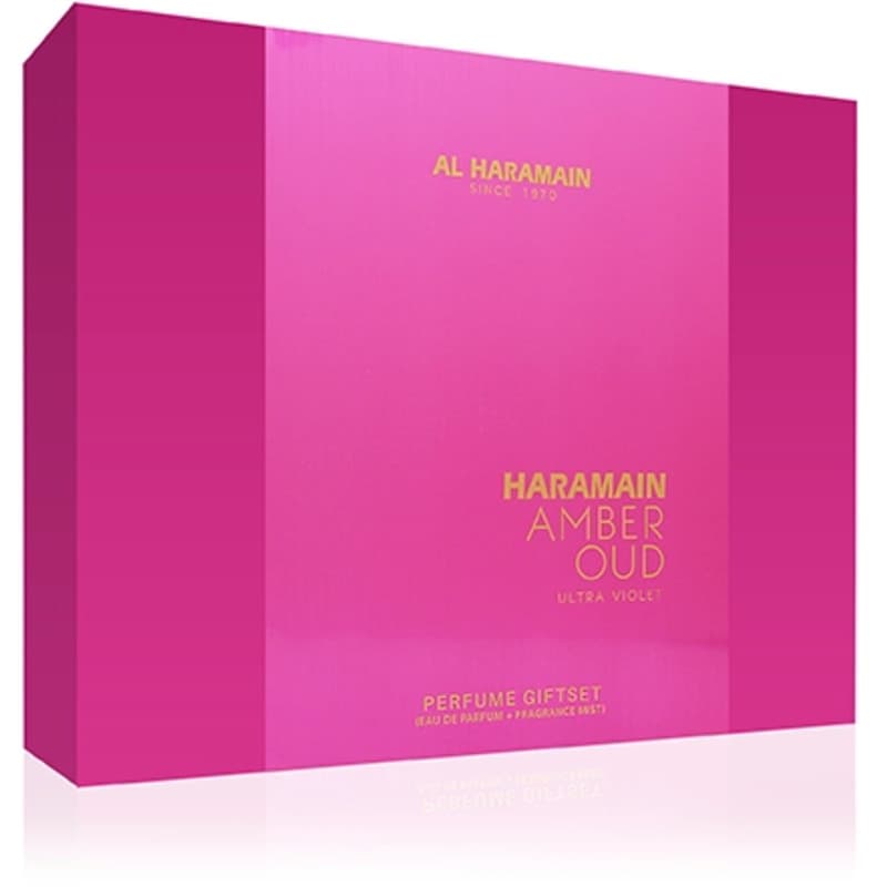 Conjunto Al Haramain Amber Oud Ultra Violet EDP 75 ml, EDP 30 ml a tělová mlha 200 ml