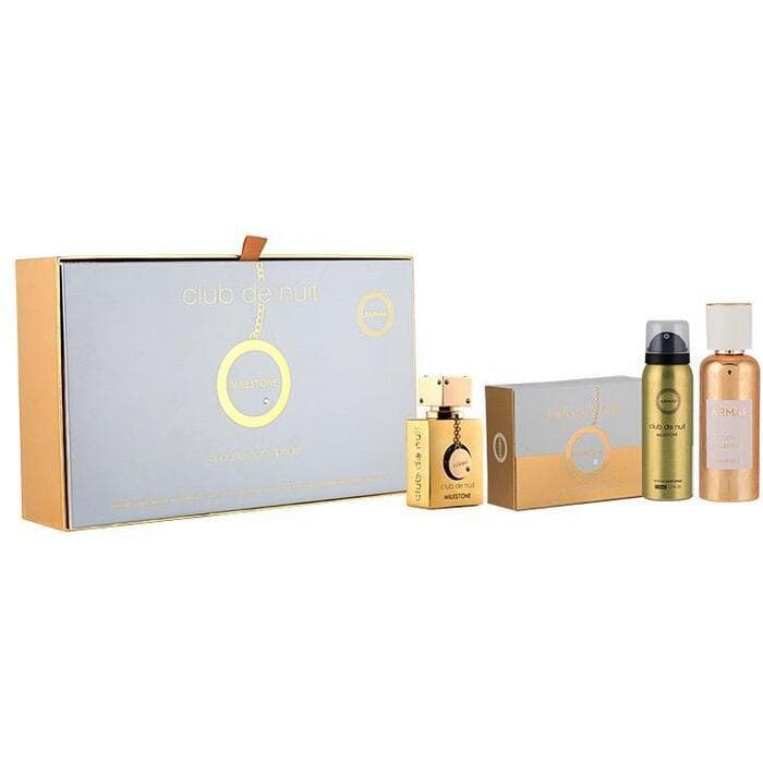 Armaf Club De Nuit Milestone Eau de Parfum 30ml + Hair Mist 55ml + Sabonete 130g + Spray Corporal Perfumado 50ml Coffret