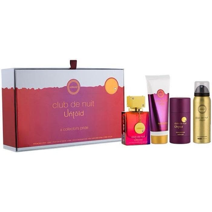 Club De Nuit Untold Gift Set EDP 105ml, Body Lotion 100ml, Desodorizante 75g and Body Spray 50ml