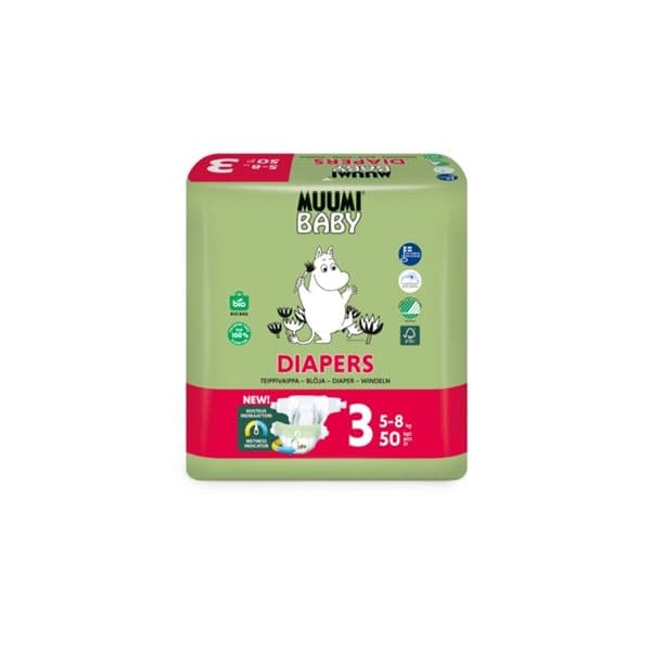 Muumi Fraldas T3 5-8kg 50 Uni.