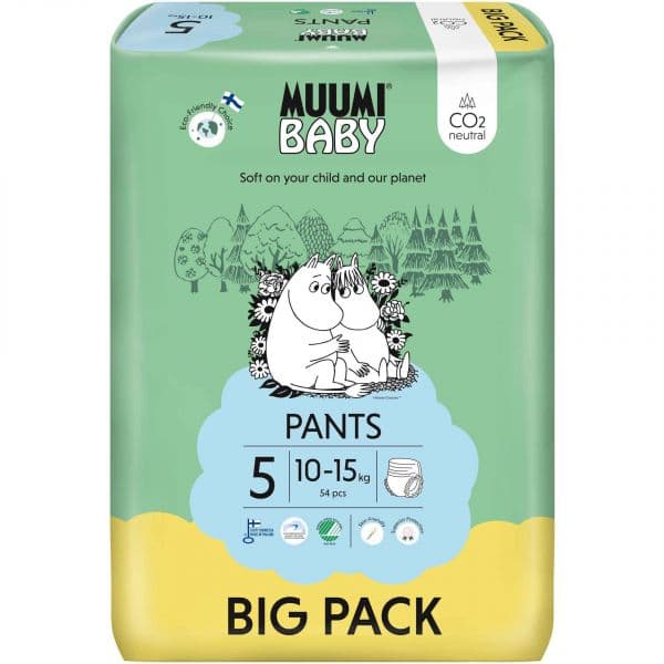 Fralda Cueca Muumi Baby T5 10-15kg 54 Unidades