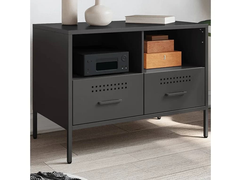Móvel de TV 68x39x50,5 cm aço preto PT208056