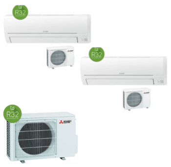 Ar Condicionado Multi-Split Mitsubishi Electric MXZ-2HA40VF com 2 Unidades MSZ-HR25VF – Conforto e Eficiência para 2 Divisões