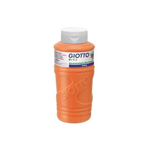 Giotto Guache Pintura Dedos Laranja Dita 750ml