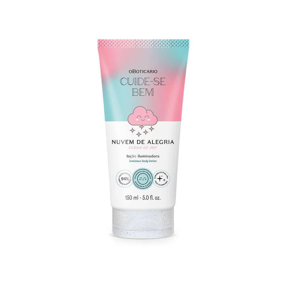 Cuide-se Bem Nuvem de Alegria Loção Hidratante Iluminadora O Boticário 150ml