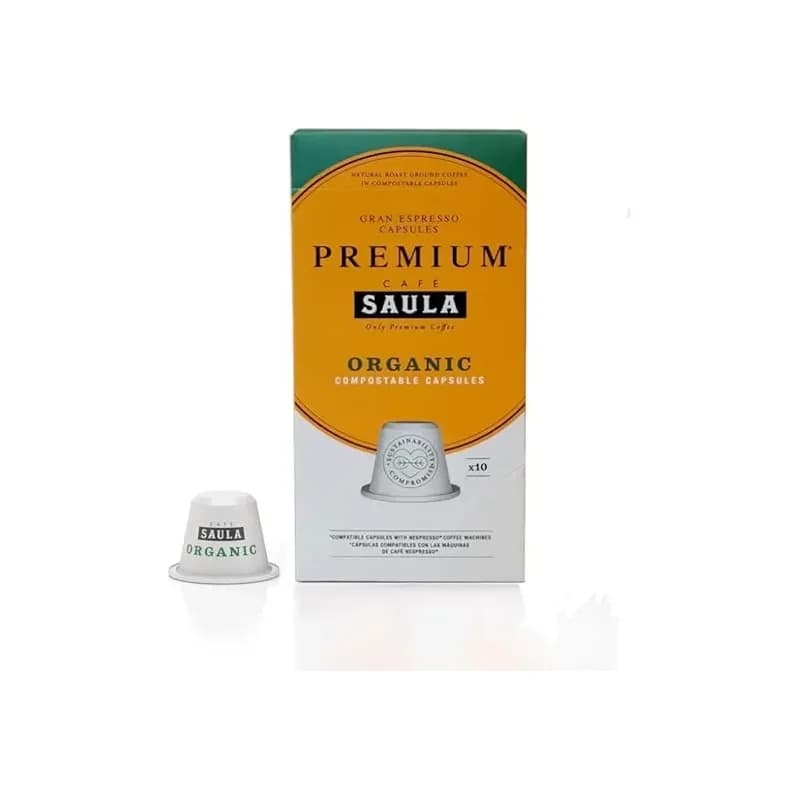 SAULA Café Premium Orgânico - 10 Cápsulas