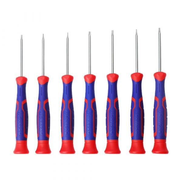 WORKPRO Chaves de Fenda Torx de Precisão 7 Peças Preto