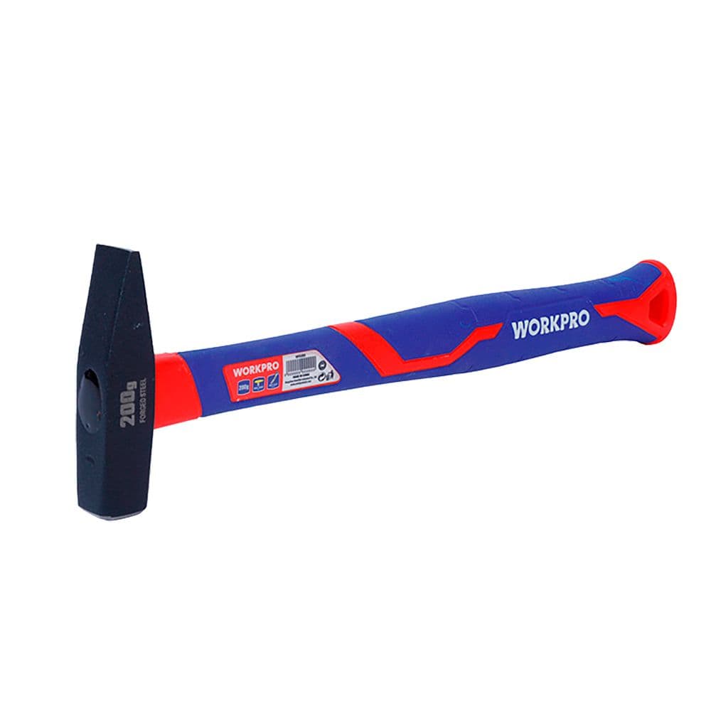 MARTELO DE USINAGEM COM CABO DE FIBRA DE VIDRO 300G. WORKPRO
