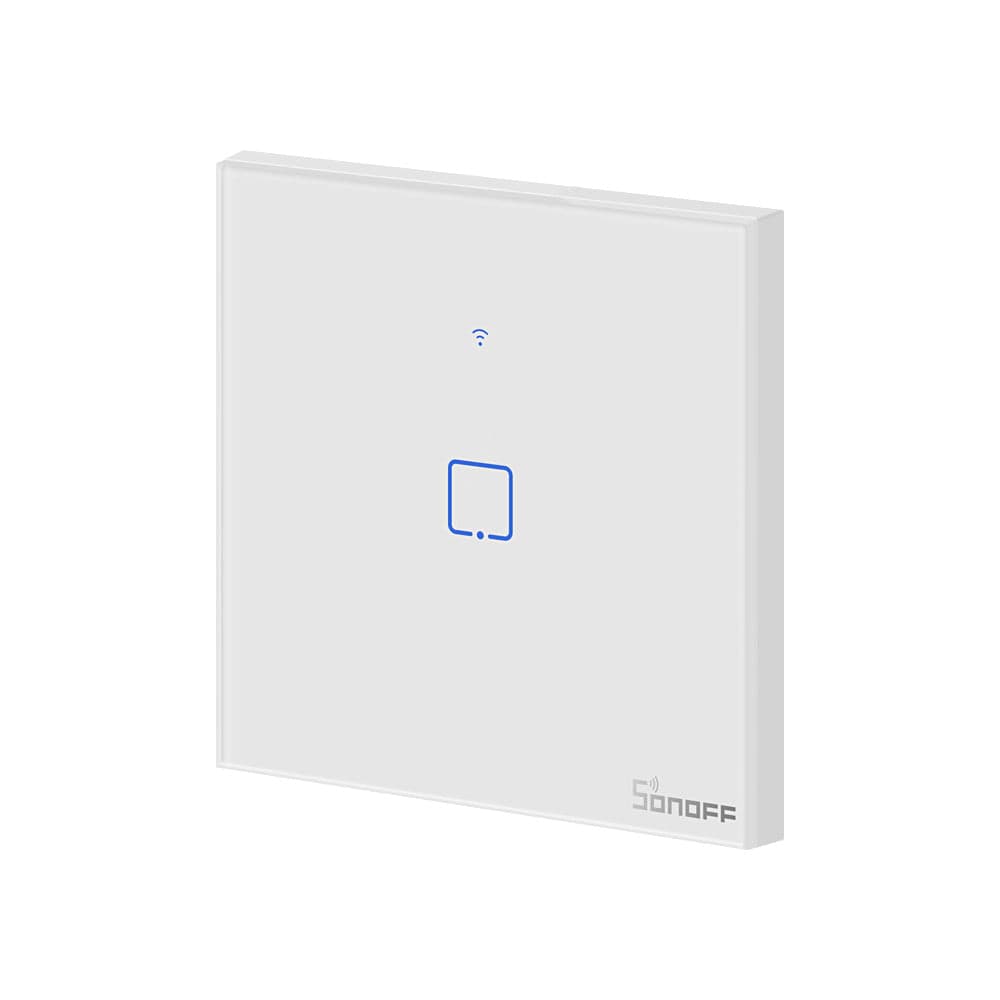 Sonoff Interruptor de Parede Simples Táctil Inteligente Wi-Fi - Sonoff T1EU1C-TX - T1EU1