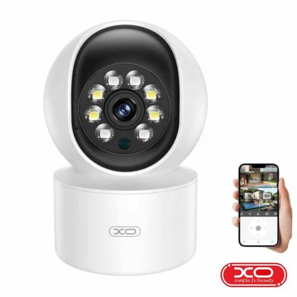 XO Câmara de Segurança CR01 3MP Pan/Tilt Wifi Branco