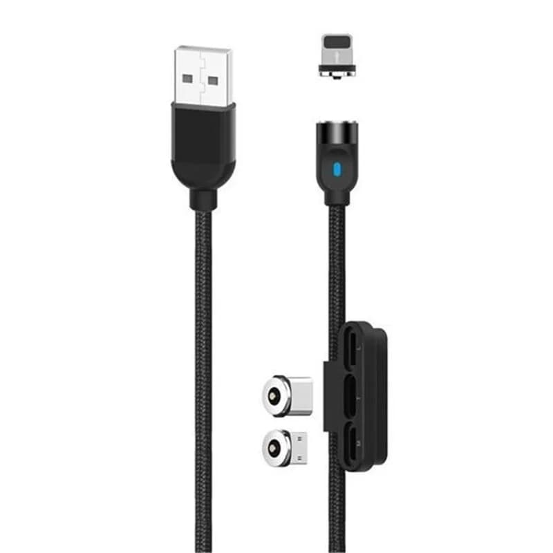 CABO NB128 MAGNETICO 3 EM 1 MICRO USB  TIPO C  LIGHTNING 1M