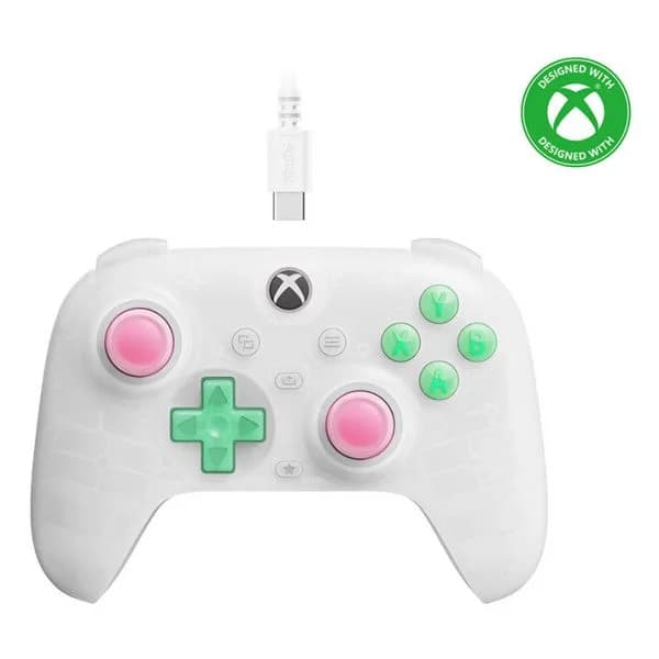 8BitDo Ultimate Mini Translucent White USB para PC / XBOX One / XBOX Series S / XBOX Series X