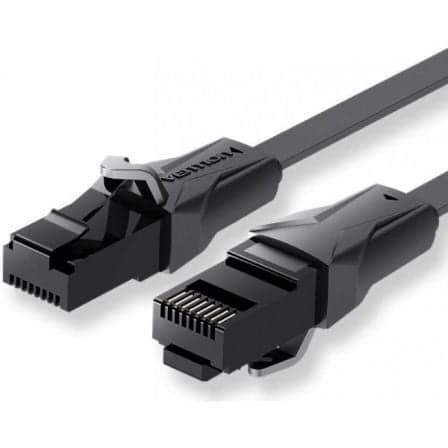 Vention Flat UTP RJ45 CAT6 Cabo de Rede 20m Preto