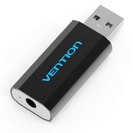 Vention VAB-S15-B Placa de Som Externa USB a CTIA Black Metalized