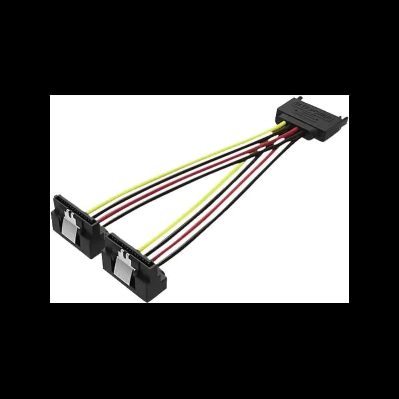 Vention KDBBB Cabo de Alimentação SATA Macho para 2x SATA Fêmea 15 cm Preto