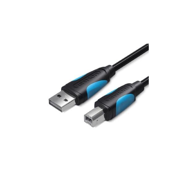Vention VAS-A16-B1000 Cabo USB 2.0 Impressora Tipo A Macho para Tipo B Macho 480 Mbps 10 Metros Preto