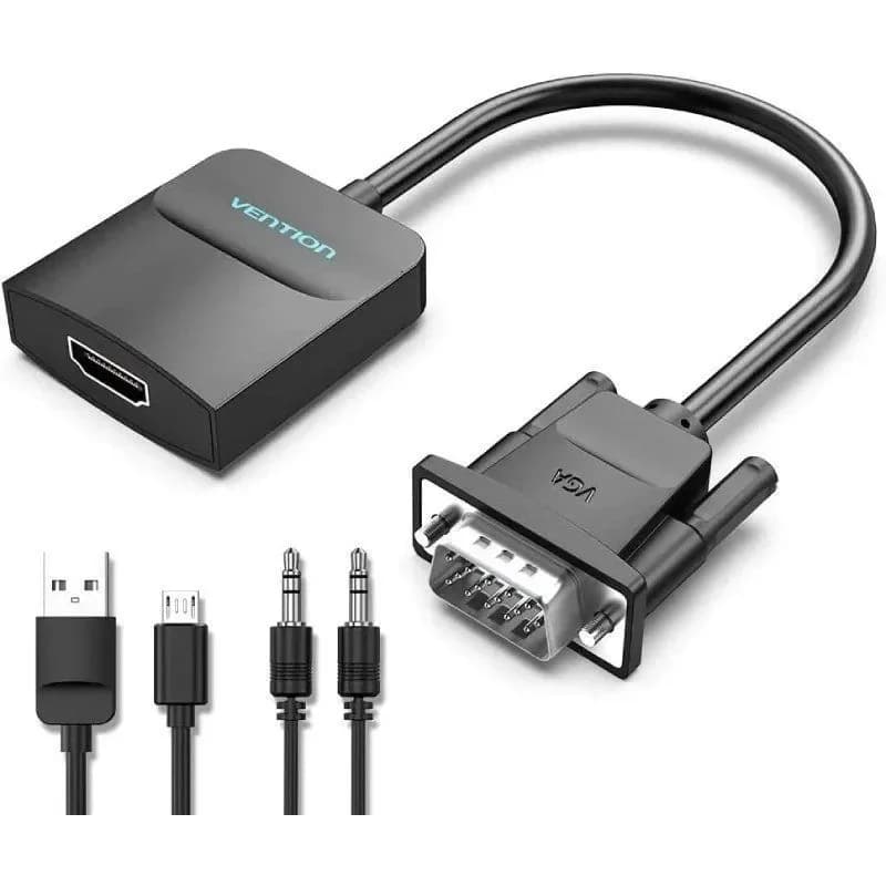 Vention Conversor VGA Macho para HDMI Fêmea ACNBD 0.5m Preto