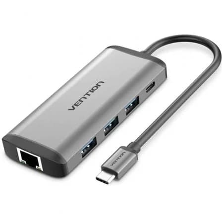 Docking USB Tipo-C VENTION Cndhb 1XHDMI 3XUSB 1XUSB Tipo-C 1XRJ45
