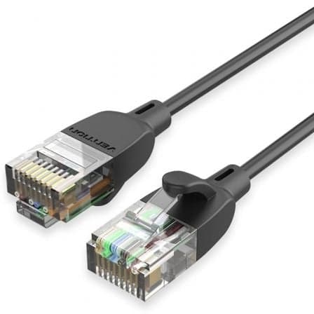 Vention Cabo de Rede Utp Cat6a Ibibi Rj45 Ethernet 10gbps 3m Preto Slim