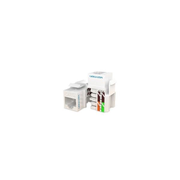 Vention Conector de Rede IPFW0 RJ45 Cat.6 UTP Fêmea Branco e Negro