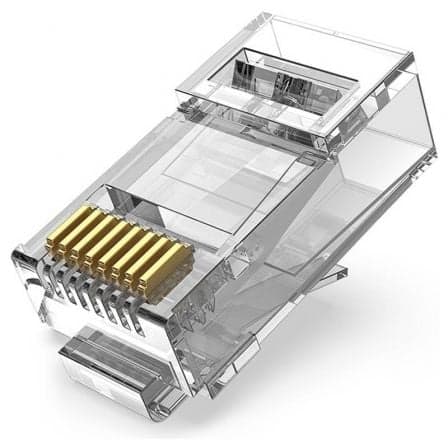 Vention IDGR0-50 Conector RJ45 Cat.6A UTP Transparente Pack 50 Unidades