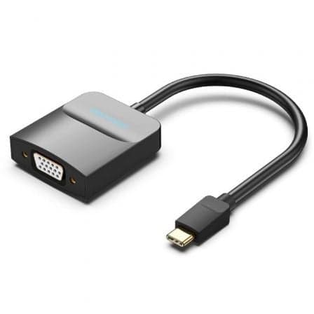 Adaptador USB Tipo-C VENTION / Tipo-C Macho - VGA Hembra / Preto / TDDBB