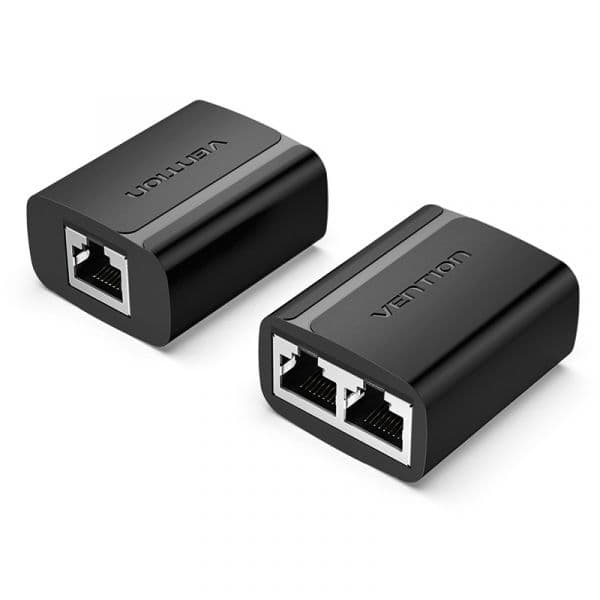 Vention IPTB0 Divisor RJ45 100 Mbps Macho para 2 Fêmeas, 2 Unidades, Preto