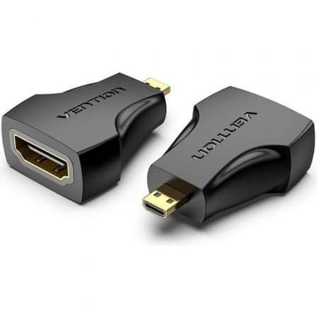 Vention Adaptador AITB0 Micro HDMI Macho para HDMI Fêmea 1080P 60Hz Preto