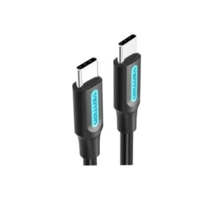 Cabo USB 2.0 Tipo-C Vention / Preto / 2m / 60W / 480Mbps / VEN-CAB_COSBH
