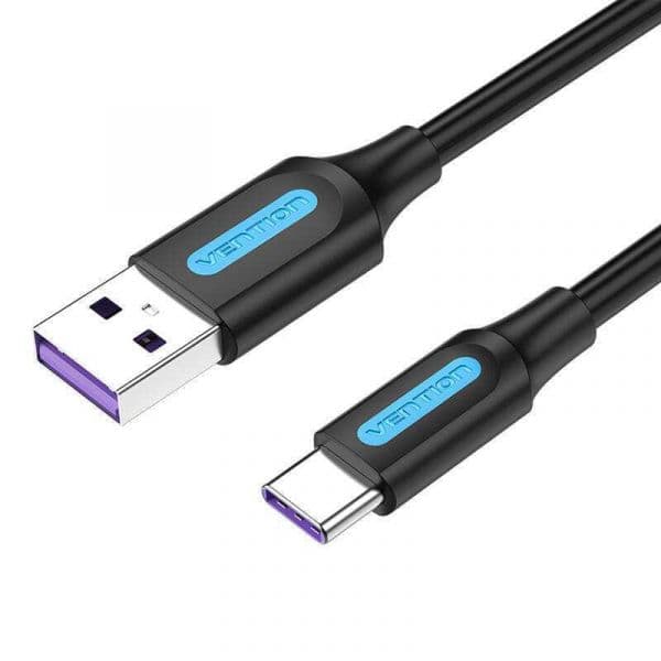 Vention Cabo Usb 2.0 a para Usb-C CORBG 5a 1,5m Pvc Preto
