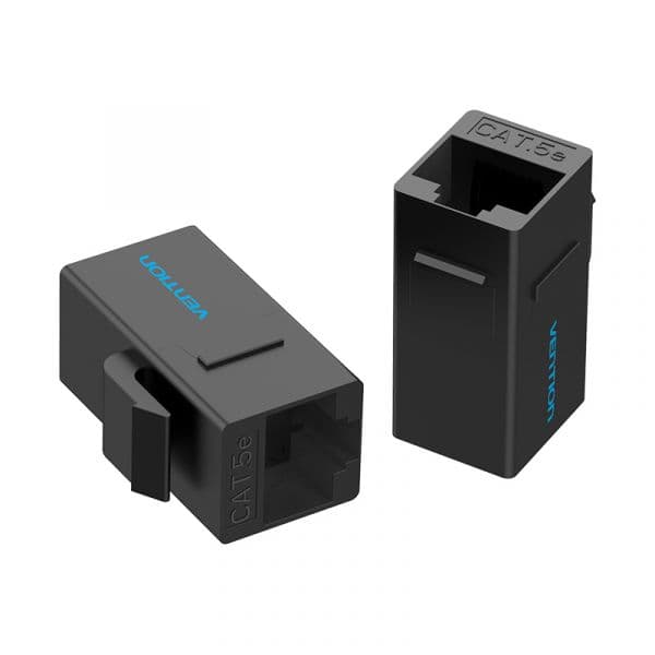 Vention VDD-B07-B Adaptador RJ45 Cat5e UTP Fêmea-Fêmea Preto