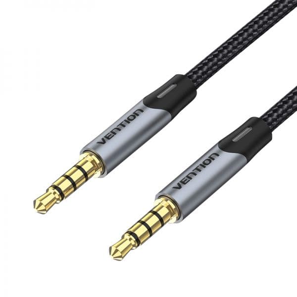 Vention BAQHF Cabo Áudio Estéreo Jack 3.5mm Macho-Macho TRRS 1m Cinza