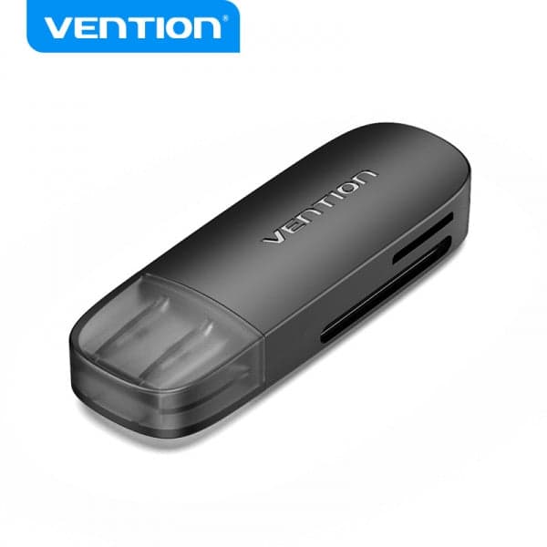 Vention CLEB0 Leitor de Cartões de Memória USB 2.0 Preto