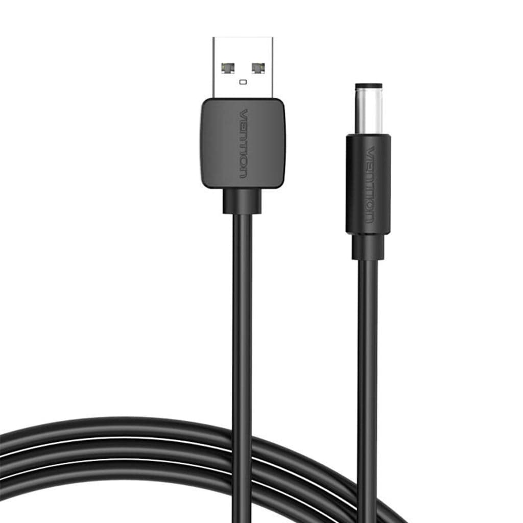 Vention VEN-CAB_CEYBG Cabo de Alimentação USB-A para DC 5.5mm 1.5m