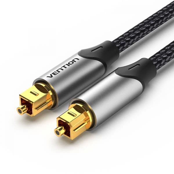 Vention BAVHG Cabo de Áudio Fibra Óptica Toslink 1.5m Cinza